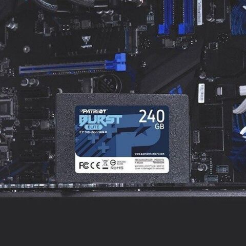 Накопитель SSD 2.5" 240GB Burst Elite Patriot (PBE240GS25SSDR) - Внутренние SSD  - Внутренние SSD 