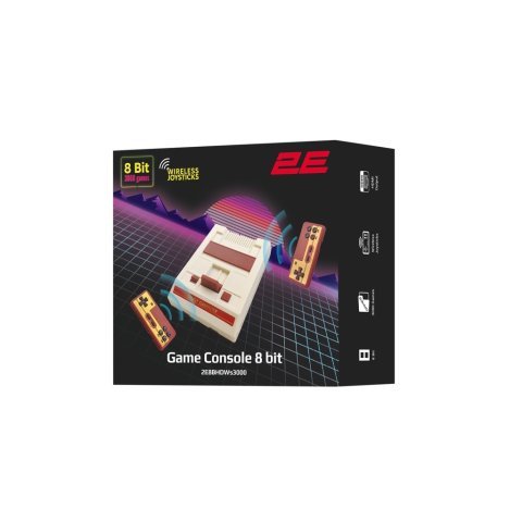 Игровая консоль 2E 8bit HDMI (2 беспроводных геймпада, 3000 (2E8BHDWS3000) - Нулевой остаток (Feed)  - Нулевой остаток (Feed)