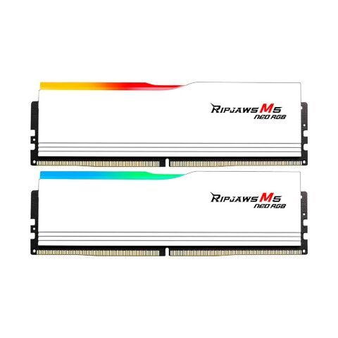 Модуль памяти для компьютера DDR5 32GB (2x16GB) 6000 MHz Ripjaws M5 Neo RGB Matte White G.Skill (F5-6000J3636F16GX2-RM5NRW) - Модули памяти для компьютера - Модули памяти для компьютера