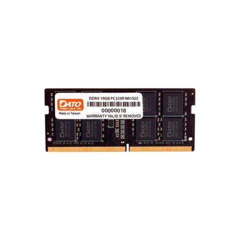 Модуль памяти для ноутбука SoDIMM DDR4 16GB 3200 MHz Dato (DT16G4DSDND32) - Нулевой остаток (Feed)  - Нулевой остаток (Feed) 