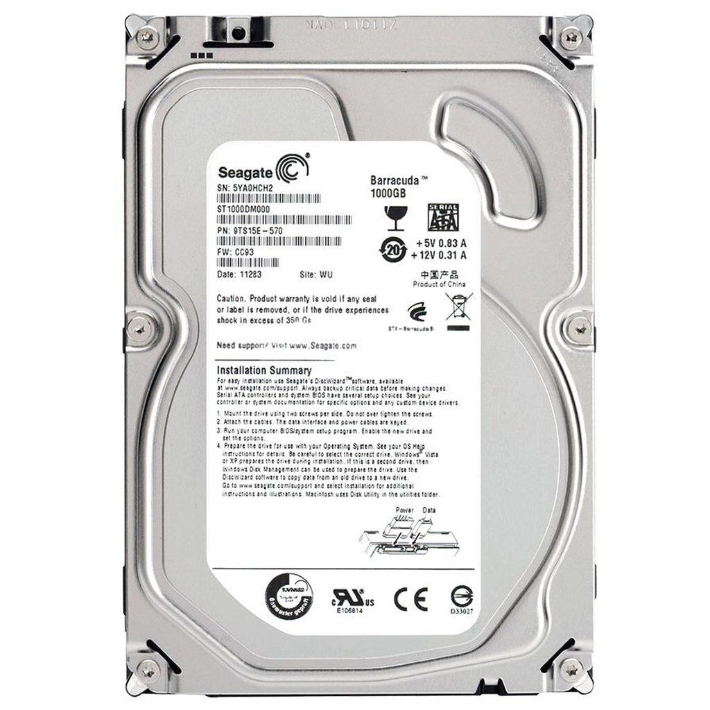 Жесткий диск Seagate 3.5" 1TB (# ST1000DM000 #)