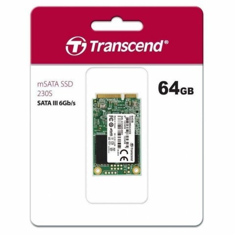 Накопитель SSD mSATA 64GB Transcend (TS64GMSA230S) - Внутренние SSD  - Внутренние SSD