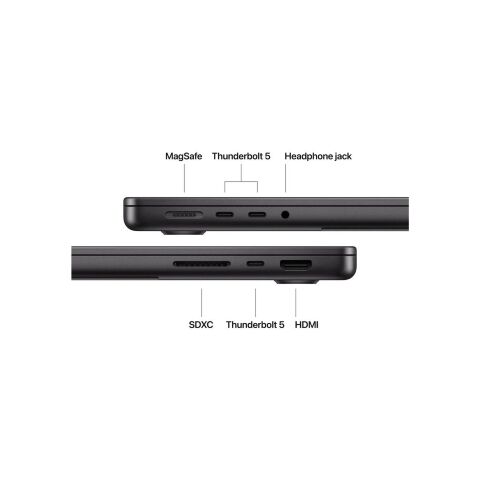 Ноутбук Apple MacBook Pro 14 A3426 M5 Pro Space Black (MGDT4UA/A) - Нулевой остаток (Feed) - Нулевой остаток (Feed)