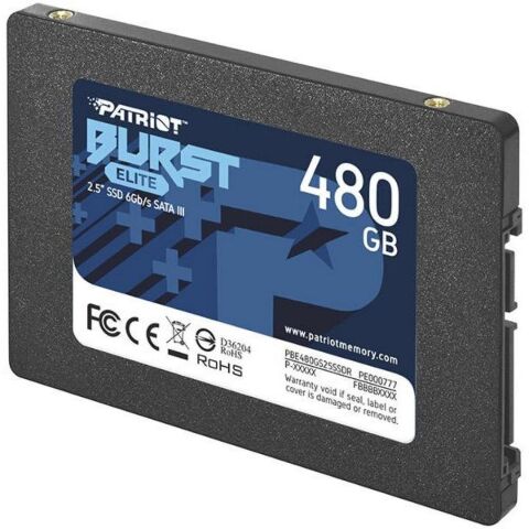 Накопитель SSD 2.5" 480GB Burst Elite Patriot (PBE480GS25SSDR) - Внутренние SSD  - Внутренние SSD 