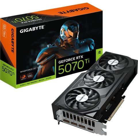Видеокарта GIGABYTE GeForce RTX5070 Ti 16GB WINDFORCE OC V2 (GV-N507TWF3OCV2-16GD) - Нулевой остаток (Feed) - Нулевой остаток (Feed)
