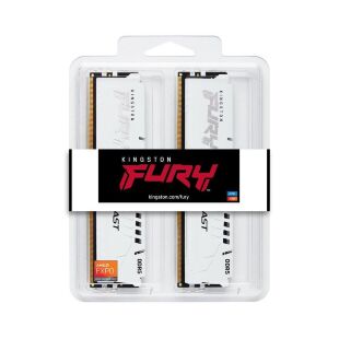 Модуль памяти для компьютера DDR5 32GB (2x16GB) 6400 MHz Beast White EXPO Kingston Fury (ex.HyperX) (KF564C32BWEK2-32)