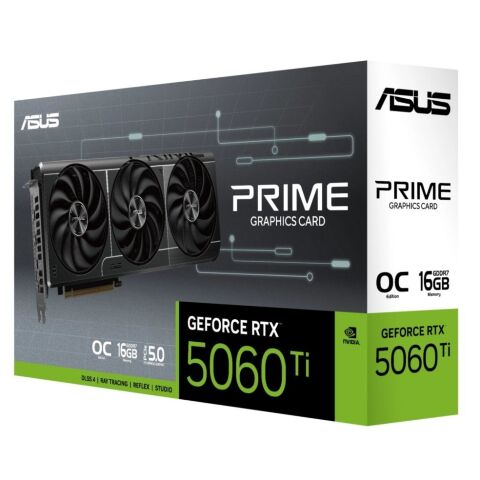 Видеокарта ASUS GeForce RTX5060Ti 16Gb PRIME OC (PRIME-RTX5060TI-O16G) - Нулевой остаток (Feed) - Нулевой остаток (Feed)