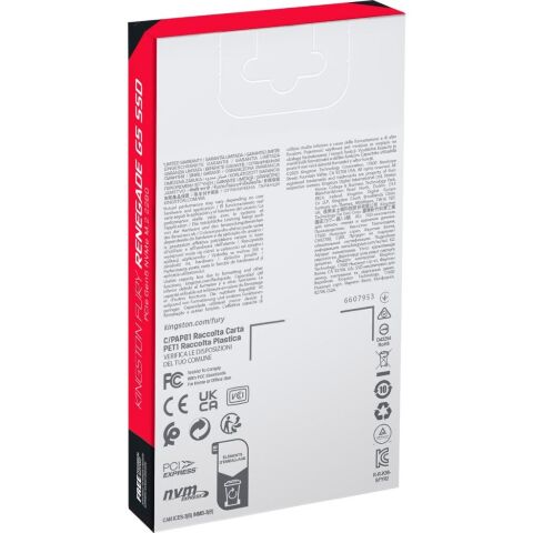 Накопитель SSD M.2 2280 2TB FURY Renegade G5 Kingston (SFYR2S/2T0) - Внутренние SSD  - Внутренние SSD 