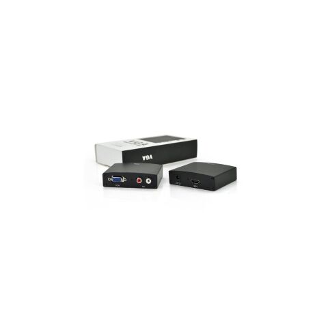 Конвертор VGA to HDMI+ Audio active black Voltronic (YT-AC-HDMI(in)/VGA(out)-B/14898) - Нулевой остаток (Feed) - Нулевой остаток (Feed)