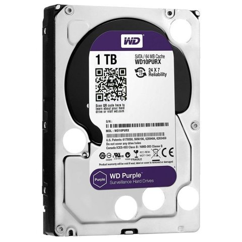 Жесткий диск 3.5" 1TB WD (WD10PURZ) - Нулевой остаток (Feed)  - Нулевой остаток (Feed) 
