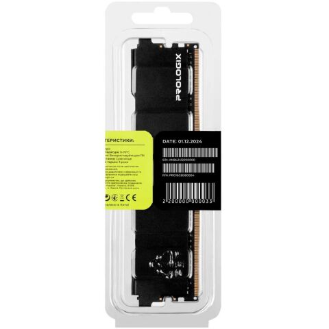Модуль памяти для компьютера DDR4 16GB 3600 MHz Black Prologix (PRO16GB3600B4) - Модули памяти для компьютера  - Модули памяти для компьютера 