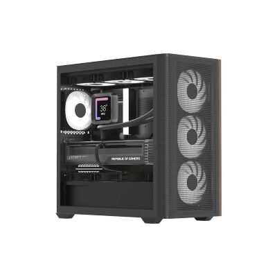 Корпус для ПК AeroCool D301A-G-BK-v2 Black (ACCS-DS03043.11)