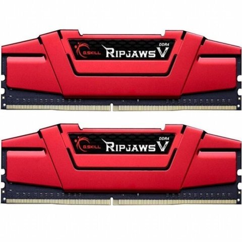 Модуль памяти для компьютера DDR4 16GB (2x8GB) 3000 MHz RipjawsV Red G.Skill (F4-3000C16D-16GVRB) - Нулевой остаток (Feed)  - Нулевой остаток (Feed) 