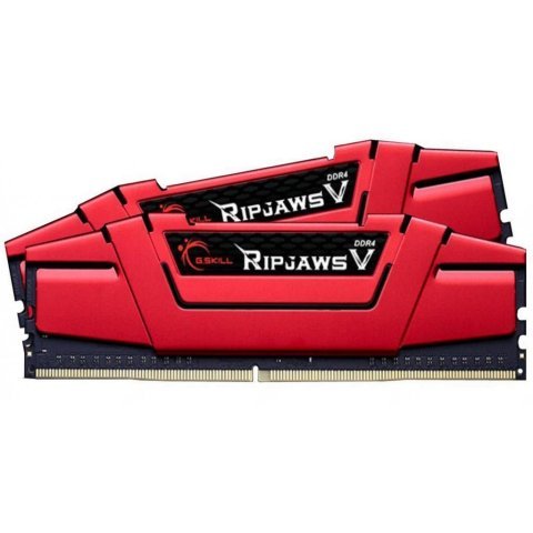 Модуль памяти для компьютера DDR4 16GB (2x8GB) 3000 MHz RipjawsV Red G.Skill (F4-3000C16D-16GVRB) - Нулевой остаток (Feed)  - Нулевой остаток (Feed) 