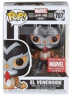 Фигурка Funko Marvel Lucha Libre Venom El Venenoide фанко (Exclusive Marvel Collector Corps) 707