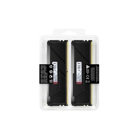 Модуль памяти для компьютера DDR4 16GB (2x8GB) 3200 MHz Beast Black Kingston Fury (ex.HyperX) (KF432C16BB2AK2/16WP) - Нулевой остаток (Feed)  - Нулевой остаток (Feed) 