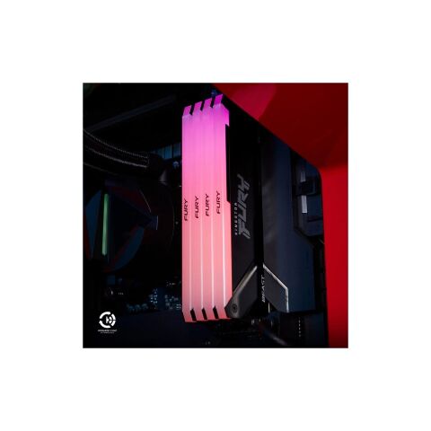 Модуль памяти для компьютера DDR4 16GB (2x8GB) 3200 MHz Beast Black Kingston Fury (ex.HyperX) (KF432C16BB2AK2/16WP) - Нулевой остаток (Feed)  - Нулевой остаток (Feed) 