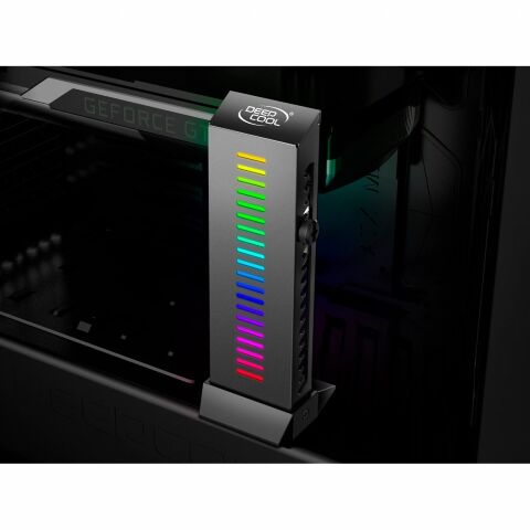 Держатель для плат Deepcool 5V ADD RGB для подключения видеокарт, металл рамка+пласт. ос (GH-01 A RGB) - Аксессуары к корпусам - Аксессуары к корпусам