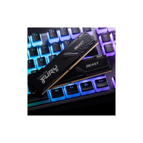 Модуль памяти для компьютера DDR4 16GB (2x8GB) 3200 MHz Black Kingston Fury (ex.HyperX) (KF432C16BBK2/16WP) - Нулевой остаток (Feed)  - Нулевой остаток (Feed) 