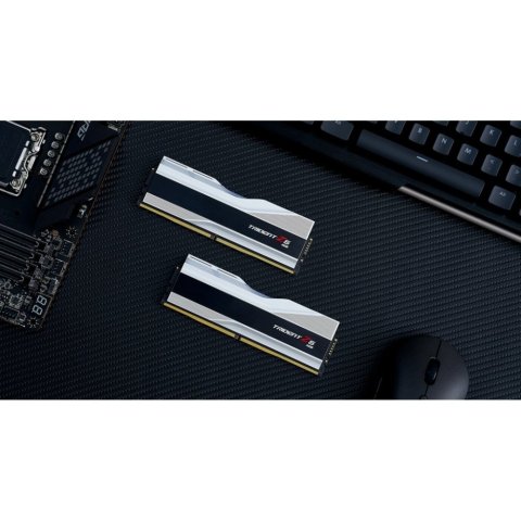 Модуль памяти для компьютера DDR5 32GB (2x16GB) 6000 MHz Trident Z5 RGB Silver G.Skill (F5-6000J3636F16GX2-TZ5RS) - Нулевой остаток (Feed)  - Нулевой остаток (Feed) 