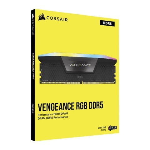 Модуль памяти для компьютера DDR5 48GB (2x24GB) 5200 MHz Vengeance RGB Black Corsair (CMH48GX5M2B5200C38) - Нулевой остаток (Feed)  - Нулевой остаток (Feed) 