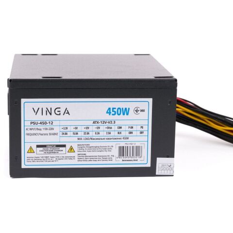 Блок питания Vinga 450W ОЕМ (PSU-450-12) - Блоки питания - Блоки питания