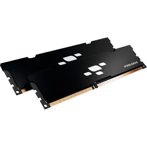 Модуль памяти для компьютера DDR4 16GB (2x8GB) 3200 MHz Black Prologix (PRO16GB3200B4K) - Нулевой остаток (Feed)  - Нулевой остаток (Feed) 
