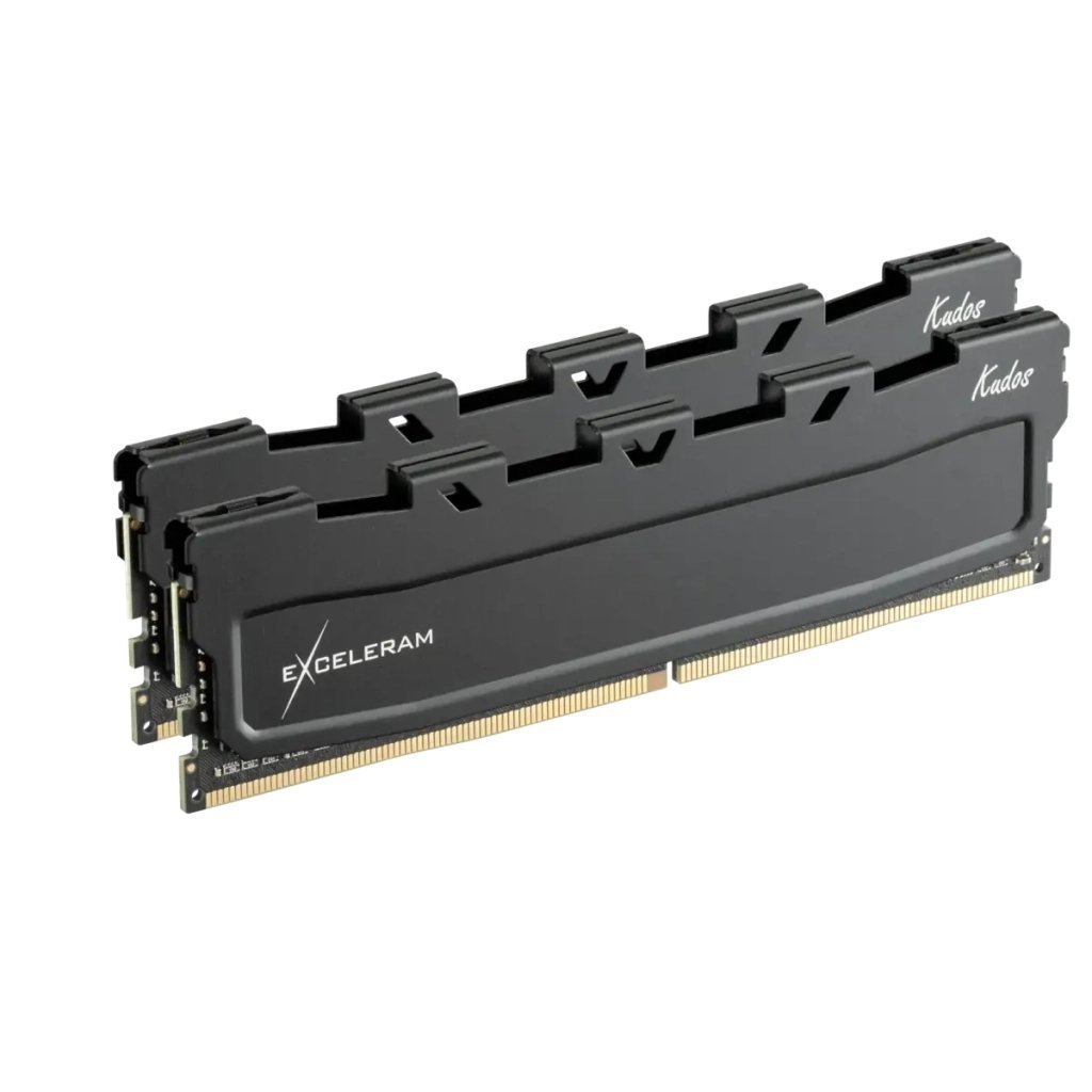 Модуль памяти для компьютера DDR5 32GB (2x16GB) 6400 MHz Black Kudos eXceleram (EK50320643039CD)