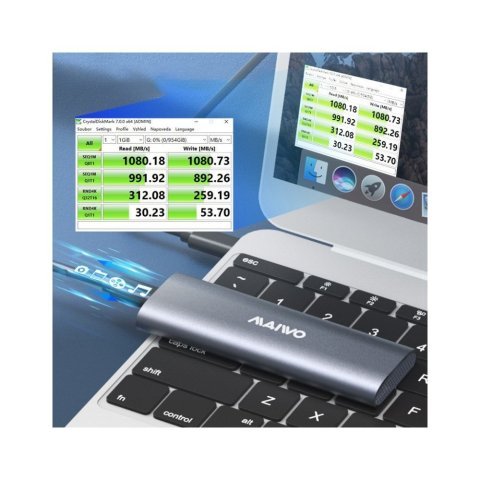 Карман внешний Maiwo M.2 SSD (K1689) - Нулевой остаток (Feed) - Нулевой остаток (Feed)