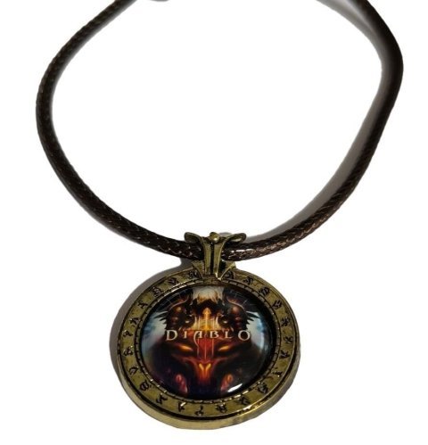 Медальон Diablo (Металл + стекло) - -