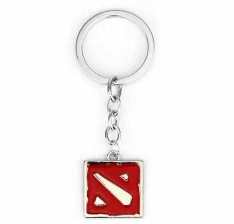Брелок DOTA 2 Logo Дота 2 (колір срібло) - Брелки  - Брелки 