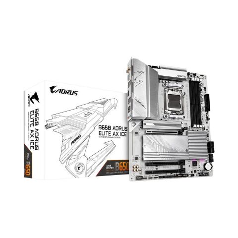 Материнская плата GIGABYTE B650 AORUS ELITE AX ICE (B650 A ELITE AX ICE) - Нулевой остаток (Feed) - Нулевой остаток (Feed)