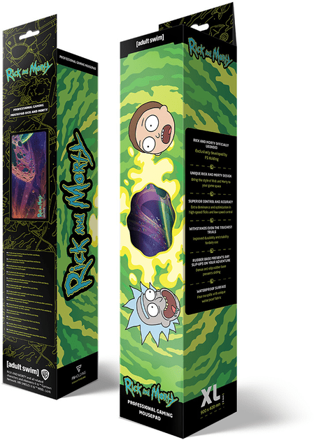 Коврик для мыши игровая поверхность Warner Brothers RICK AND MORTY Outer Space Рик и Морти XL (90*42 cm) -   -