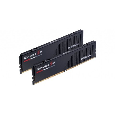 Модуль памяти для компьютера DDR5 32GB (2x16GB) 5600 MHz Ripjaws S5 Black G.Skill (F5-5600J4040C16GX2-RS5K) - Нулевой остаток (Feed) - Нулевой остаток (Feed)