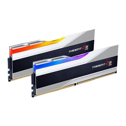 Модуль памяти для компьютера DDR5 32GB (2x16GB) 7800 MHz Trident Z5 RGB Silver G.Skill (F5-7800J3646H16GX2-TZ5RS) - Нулевой остаток (Feed)  - Нулевой остаток (Feed)
