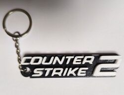 Брелок CS GO Counter Strike Logo Keychain ABS пластик 8 см.