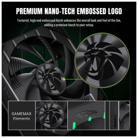 Кулер для корпуса Gamemax Tornado T12 ARGB - Вентиляторы к корпусам  - Вентиляторы к корпусам 