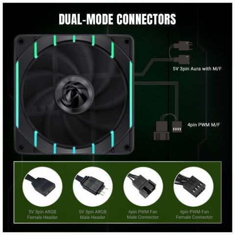 Кулер для корпуса Gamemax Tornado T12 ARGB - Вентиляторы к корпусам  - Вентиляторы к корпусам 