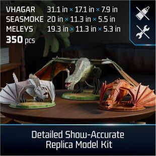 Пазл 4D Build Game Thrones House Dragon 3-Pack puzzle 3D картон Дракони Гра престолів 350 шт.