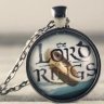 Брелок LOTR The lord of the rings (метал + скло)