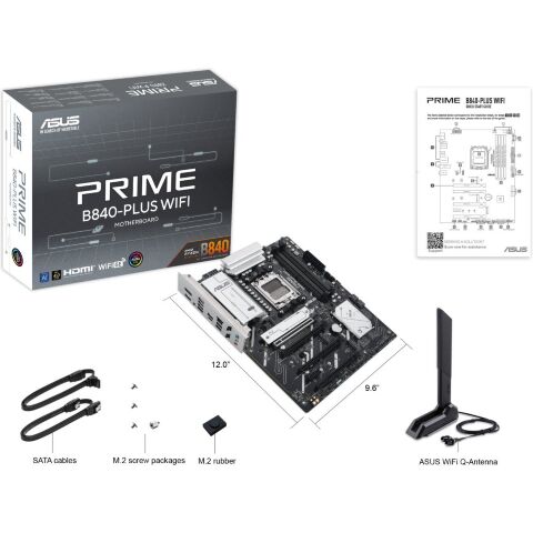 Материнская плата ASUS PRIME B840-PLUS WIFI - Нулевой остаток (Feed)  - Нулевой остаток (Feed) 
