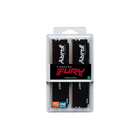 Модуль памяти для компьютера DDR5 64GB (2x32GB) 5200 MHz Beast Black Kingston Fury (ex.HyperX) (KF552C40BB2K2-64) - Нулевой остаток (Feed)  - Нулевой остаток (Feed) 