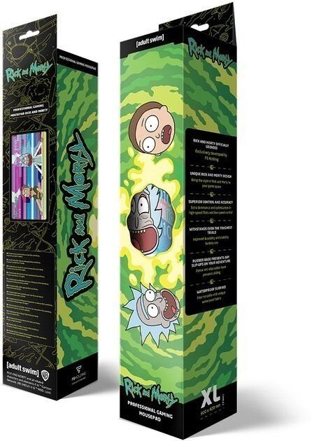 Коврик для мыши игровая поверхность Warner Brothers RICK AND MORTY Glitched Рик и Морти XL (90*42 cm) -   -