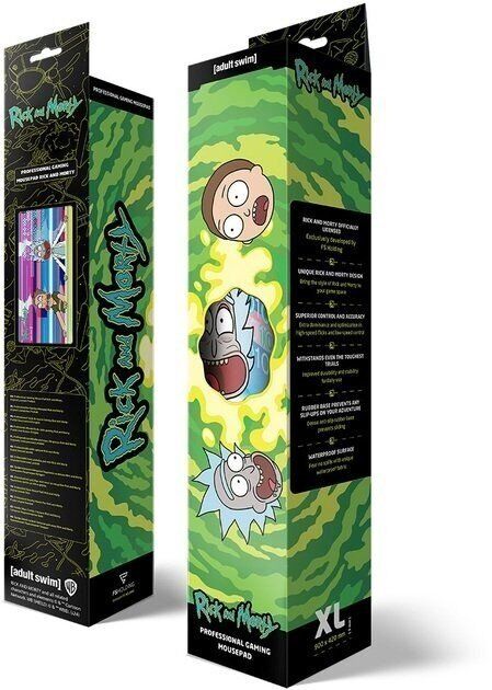 Килимок для миші ігрова поверхня Warner Brothers RICK AND MORTY Glitched Рік і Морті XL (90*42 cm) -   -  