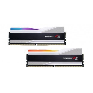 Модуль памяти для компьютера DDR5 32GB (2x16GB) 6000 MHz Trident Z5 RGB Silver G.Skill (F5-6000J4040F16GX2-TZ5RS)