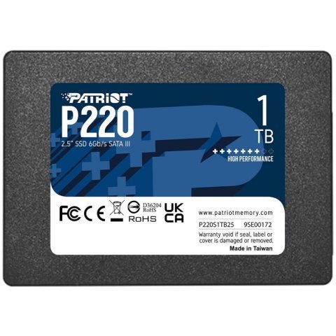 Накопитель SSD 2.5" 1TB P220 Patriot (P220S1TB25) - Нулевой остаток (Feed) - Нулевой остаток (Feed)