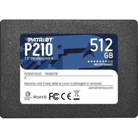 Накопитель SSD 2.5" 512GB Patriot (P210S512G25) - Нулевой остаток (Feed) - Нулевой остаток (Feed)