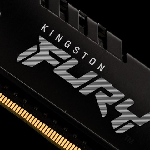 Модуль памяти для компьютера DDR4 8GB 2666 MHz Fury Beast Black Kingston Fury (ex.HyperX) (KF426C16BB/8) - Нулевой остаток (Feed)  - Нулевой остаток (Feed) 