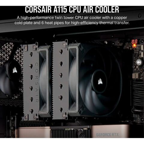 Кулер для процессора Corsair A115 Black (CT-9010011-WW) - Нулевой остаток (Feed)  - Нулевой остаток (Feed) 