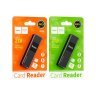 Считыватель флеш-карт HOCO USB3.0 to microSD, microSDHC, microSDXC, SD, SDHC, SDXC, HB20 Black (6931474735218)